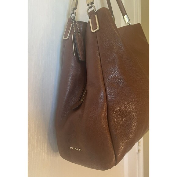 Coach Phoebe Madison Boho Leather Shoulder Bag Brown - Picture 5 of 14